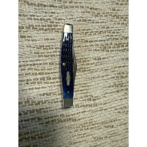 2024 Case XX USA 7 Dot Limited Blue Corn Cob Bone 3 Blade Knife 6344 SS MINT H2